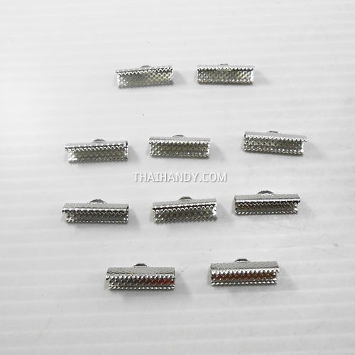 บานพับ โลหะ ขนาด 20 mm  บรรจุ 10 อัน สีเงิน รูปเต็ม