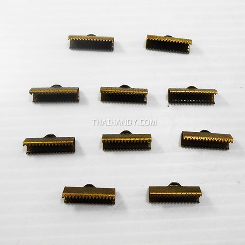 บานพับ โลหะ ขนาด 20 mm  บรรจุ 10 อัน สีทองรมดำ รูปเต็ม