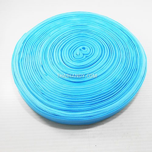 สายผ้า-ผ้ากุ๊น PP  ลายเวอร์จิ้น ขนาด 7 หุน บรรจุ 100 เมตร สีฟ้าอ่อน รูปเต็ม