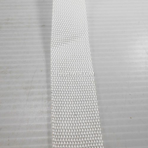 สายผ้า-ผ้ากุ๊น PP  ลายเวอร์จิ้น ขนาด 1.2 นิ้ว บรรจุ 1 เมตร สีขาวดิบ รูปเต็ม