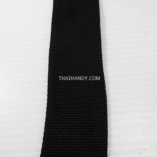 สายผ้า-ผ้ากุ๊น PP  ลายเวอร์จิ้น ขนาด 1.5 นิ้ว บรรจุ 1 เมตร สีดำ รูปเต็ม