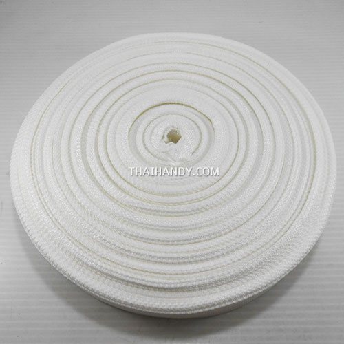สายผ้า-ผ้ากุ๊น PP  ลายเวอร์จิ้น ขนาด 1.5 นิ้ว บรรจุ 50 เมตร สีขาว รูปเต็ม