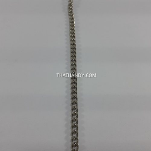 โซ่ เหล็ก ขนาด 5 mm  บรรจุ 10 เมตร สีเงิน รูปเต็ม