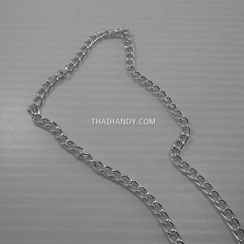 โซ่อลูมิเนียม  ACU04L-125  ขนาด 5 mm  บรรจุ 1 เมตร สีเงิน รูปเต็ม