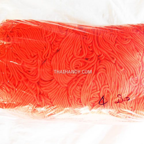 เชือกถักเปีย  PP  ขนาด 4 mm  บรรจุ 1 กิโลกรัม สีส้ม รูปเต็ม