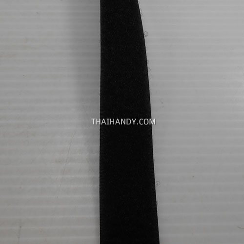 เมจิกเทปตีนตุ๊กแก ด้านขนหน้าเดียว(ตัวเมีย) ขนาด 25 mm  บรรจุ 1 หลา สีดำ รูปเต็ม