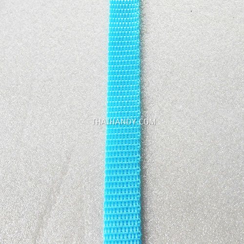 สายผ้า-ผ้ากุ๊น PP  ลายเรียบ ขนาด 3 หุน (1 cm) บรรจุ 1 เมตร สีฟ้าอ่อน รูปเต็ม