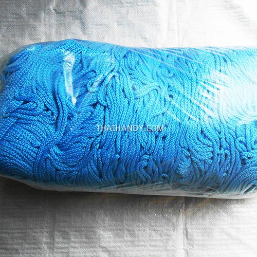 เชือกถักเปีย  PP  ขนาด 5 mm  บรรจุ 1 กิโลกรัม สีฟ้า รูปเต็ม