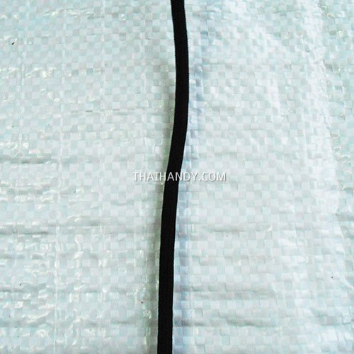 เชือกร่มมีไส้ แพ็ค ขนาด 4 mm  บรรจุ 1 เมตร สีดำ รูปเต็ม