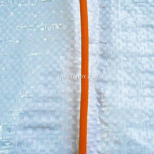 เชือกร่มมีไส้ แพ็ค ขนาด 4 mm  บรรจุ 1 เมตร สีส้มเหลือง รูปเต็ม