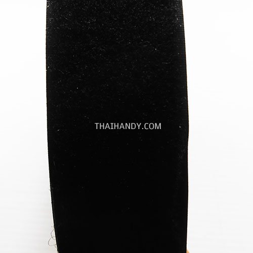 เมจิกเทปตีนตุ๊กแก ด้านขนหน้าเดียว(ตัวเมีย) ขนาด 38 mm  บรรจุ 1 หลา สีดำ รูปเต็ม