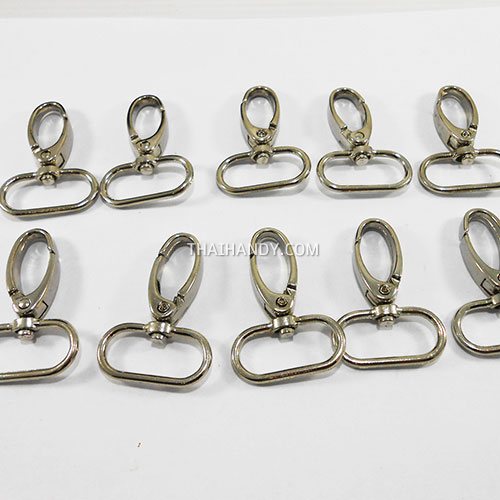 คอหมาโลหะ แฟชั่น ขนาด 2.5x4.5 cm  บรรจุ 10 อัน สีนิเกิ้ล รูปเต็ม