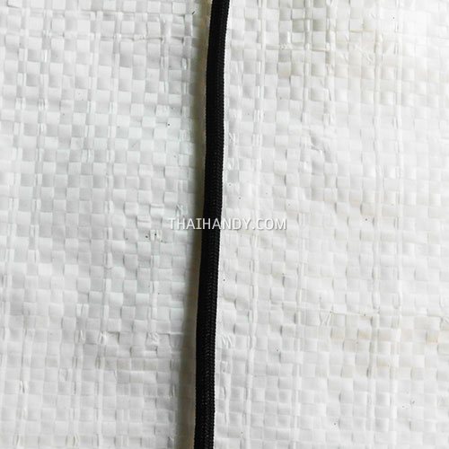 เชือกร่มมีไส้ แพ็ค ขนาด 3 mm  บรรจุ 1 เมตร สีดำ รูปเต็ม