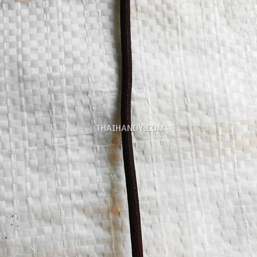เชือกร่มมีไส้ แพ็ค ขนาด 3 mm  บรรจุ 1 เมตร สีน้ำตาลเข้ม รูปเต็ม