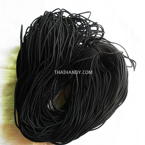 เชือกร่มมีไส้ แพ็ค ขนาด 3 mm  บรรจุ 500 กรัม สีดำ รูปเต็ม