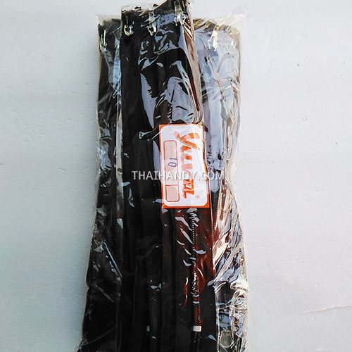 รางผ้าซิปสำเร็จรูป ฟันไนลอน ขนาดเบอร์ 5 ยาว 10 นิ้ว บรรจุ 10 โหล สีน้ำตาลเข้ม รูปเต็ม