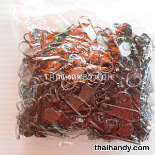 หัวซิปฟันไนลอน ป้าย ขนาดเบอร์ 5  บรรจุ 500 อัน สีน้ำตาลเข้ม รูปเต็ม