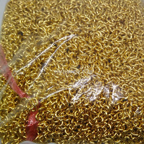 โซ่อลูมิเนียม  ACU04L-125  ขนาด 5 mm  บรรจุ 100 เมตร สีทอง รูปเต็ม