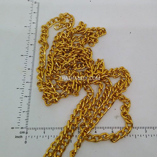 โซ่อลูมิเนียม  ACU04L-125  ขนาด 5 mm  บรรจุ 10 เมตร สีทอง รูปเต็ม