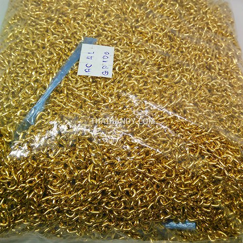 โซ่อลูมิเนียม  ACU04L-125  ขนาด 5 mm  บรรจุ 500 เมตร สีทอง รูปเต็ม