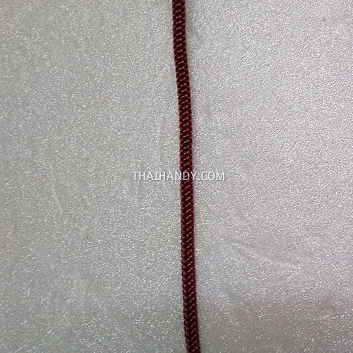 เชือกร่มพื้น แพ็ค ขนาด 3.5 mm  บรรจุ 20 เมตร สีแดงเลือดหมู รูปเต็ม