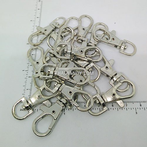 คอหมาโลหะ ดีด ขนาด 1x3.8 cm  บรรจุ 1000 อัน สีนิเกิ้ล รูปเต็ม