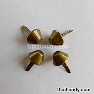 ขารองกระเป๋า ถ้วย ขนาด 15 mm  บรรจุ 4 อัน สีทองรมดำ รูปเต็ม