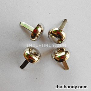 ขารองกระเป๋า กลม ขนาด 15 mm  บรรจุ 4 อัน สีนิเกิ้ล รูปเต็ม