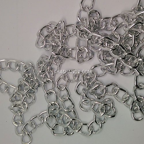 โซ่อลูมิเนียม  ACU29-225  ขนาด 10 mm  บรรจุ 10 เมตร สีเงิน รูปเต็ม
