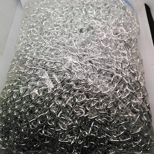 โซ่อลูมิเนียม  ACU29-225  ขนาด 10 mm  บรรจุ 50 เมตร สีเงิน รูปเต็ม