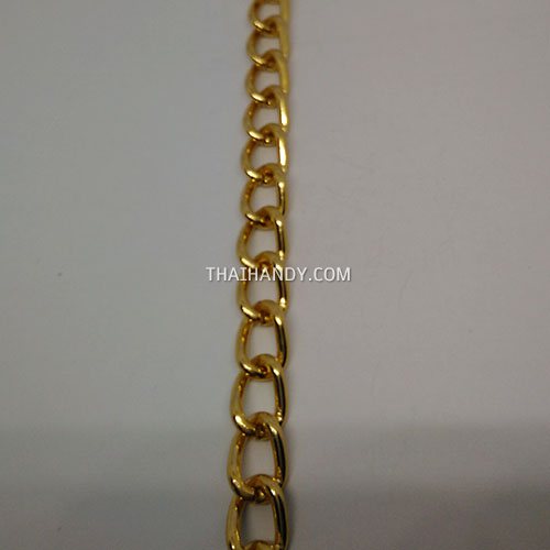 โซ่อลูมิเนียม  ACU29-225  ขนาด 10 mm  บรรจุ 1 เมตร สีทอง รูปเต็ม