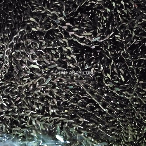 โซ่อลูมิเนียม ตัดเหลียม ขนาด 8 mm  บรรจุ 10 เมตร สีทองรมดำ รูปเต็ม