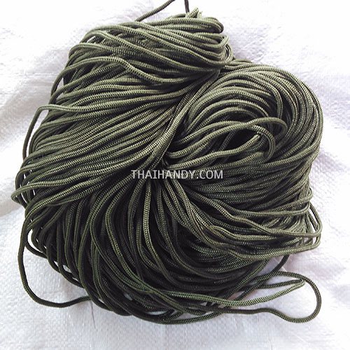 เชือกร่มพื้น แพ็ค ขนาด 4 mm  บรรจุ 500 กรัม สีขี้ม้า รูปเต็ม