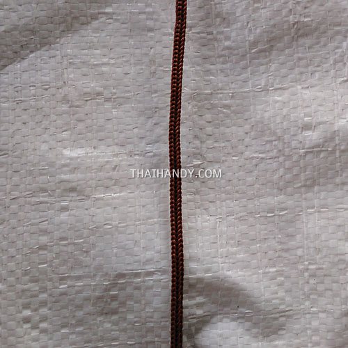 เชือกร่มพื้น แพ็ค ขนาด 4 mm  บรรจุ 20 เมตร สีอิฐเข้ม รูปเต็ม