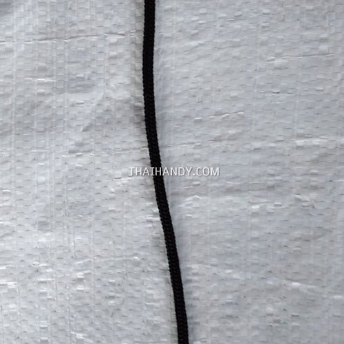 เชือกร่มพื้น แพ็ค ขนาด 4 mm  บรรจุ 20 เมตร สีดำ รูปเต็ม