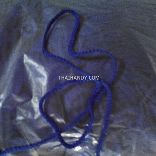 เชือกถักเปีย  PP  ขนาด 5 mm  บรรจุ 1 กิโลกรัม สีน้ำเงิน รูปเต็ม
