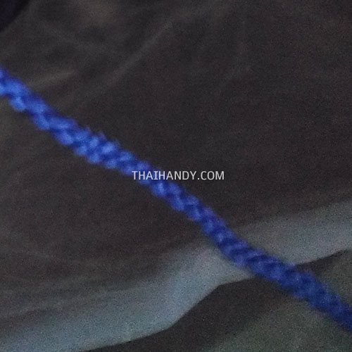 เชือกถักเปีย  PP  ขนาด 5 mm  บรรจุ 1 เมตร สีน้ำเงิน รูปเต็ม