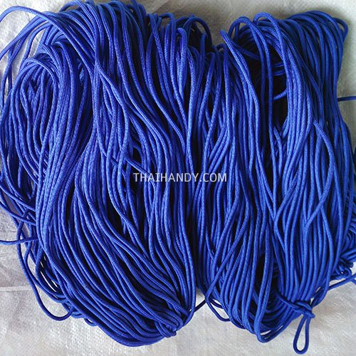 เชือกร่มมีไส้ แพ็ค ขนาด 3 mm  บรรจุ 1000 กรัม สีน้ำเงิน รูปเต็ม