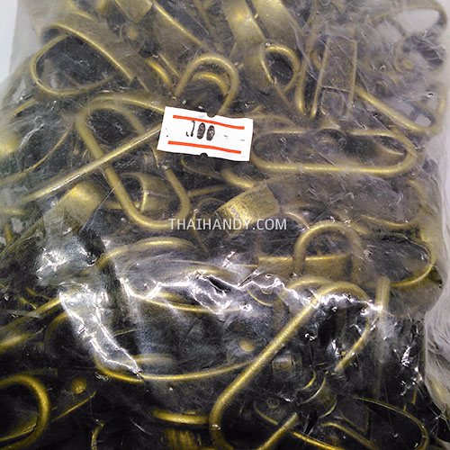 คอหมาโลหะ แฟชั่น ขนาด 3.8x5.5 cm  บรรจุ 100 อัน สีทองรมดำ รูปเต็ม