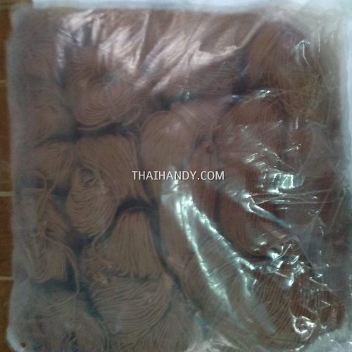 เชือกร่มมีไส้ แพ็ค ขนาด 2.5 mm  บรรจุ 1000 กรัม สีน้ำตาลแดง รูปเต็ม
