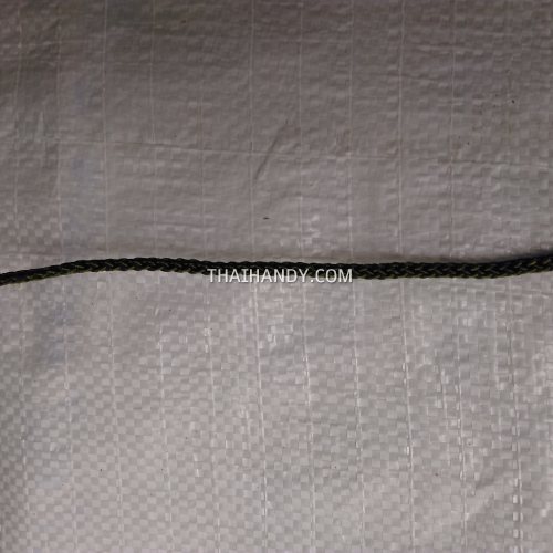 เชือกถักเปีย  PP  ขนาด 3 mm  บรรจุ 1 เมตร สีเขียวขี้ม้า รูปเต็ม