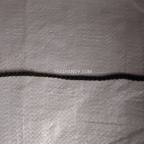 เชือกถักเปีย  PP  ขนาด 4 mm  บรรจุ 1 เมตร สีเขียวขี้ม้า รูปเต็ม