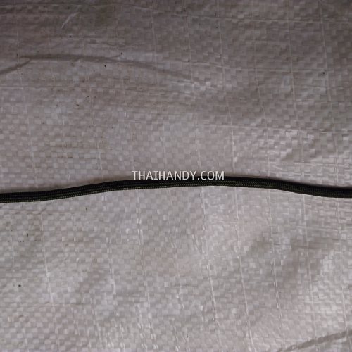เชือกร่มมีไส้ แพ็ค ขนาด 3 mm  บรรจุ 1 เมตร สีเขียวขี้ม้า รูปเต็ม