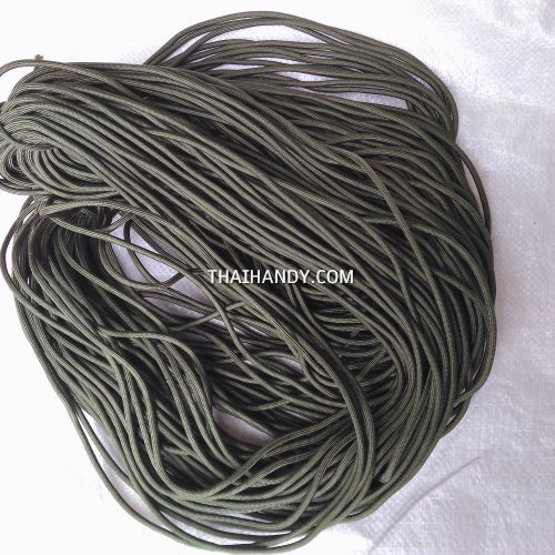 เชือกร่มมีไส้ แพ็ค ขนาด 3 mm  บรรจุ 1000 กรัม สีขี้ม้า รูปเต็ม