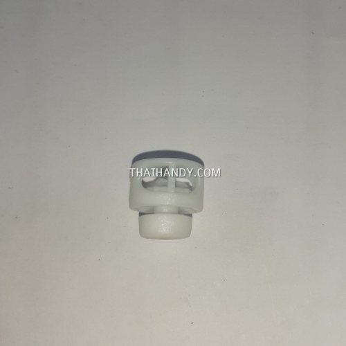 ตัวล็อคเชือก จานบิน ขนาดจิ๋ว บรรจุ 10 อัน สีสีขาว รูปเต็ม