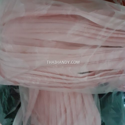 รางผ้าซิปเฉพาะรางซิป ฟันไนลอน ขนาดเบอร์ 3  บรรจุ 100 หลา สีชมพู รูปเต็ม