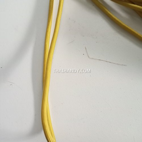 เชือกร่มมีไส้ แพ็ค ขนาด 4 mm  บรรจุ 1 เมตร สีน้ำตาลทองพระ 504 รูปเต็ม
