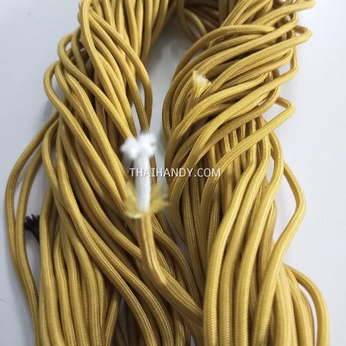 เชือกร่มมีไส้ แพ็ค ขนาด 4 mm  บรรจุ 1000 กรัม สีน้ำตาลทองพระ 504 รูปเต็ม