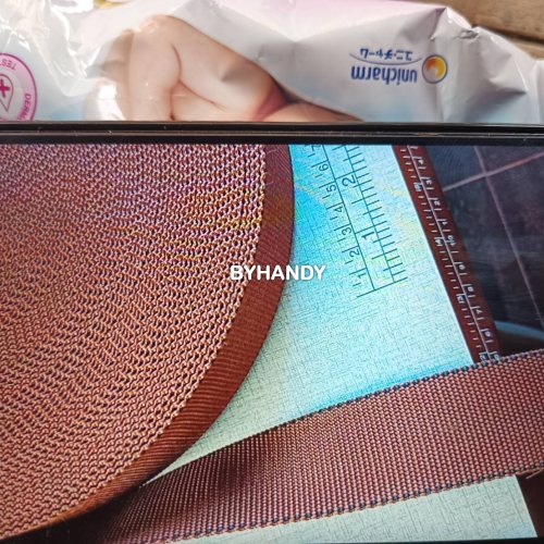 สายผ้า-ผ้ากุ๊น PP  ลายเรียบ ขนาด 4 เซนติเมตร บรรจุ 50 เมตร สีน้ำตาลแก่นบวร รูปเต็ม