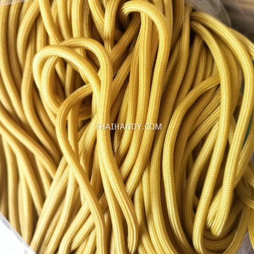 เชือกร่มมีไส้ แพ็ค ขนาด 3 mm  บรรจุ 500 กรัม สีน้ำตาลทองพระ 504 รูปเต็ม